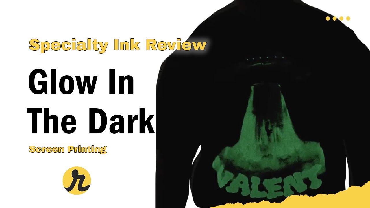Screen Dark Ink Screen printing with Glow in the Dark Ink - YouTube