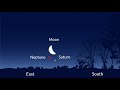Saturn and Neptune Conjunction 2025 | Close approach of the Saturn and Neptune 2025
