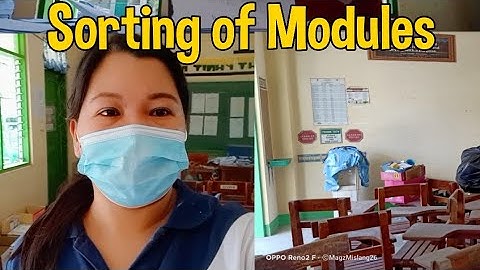 Sorting of Modules & cleaning of classroom