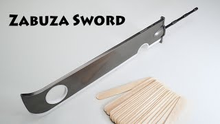 Make a Zabuza Sword from Popsicle Sticks and Resin