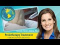 Prolotherapy treatment to the lateral ankle