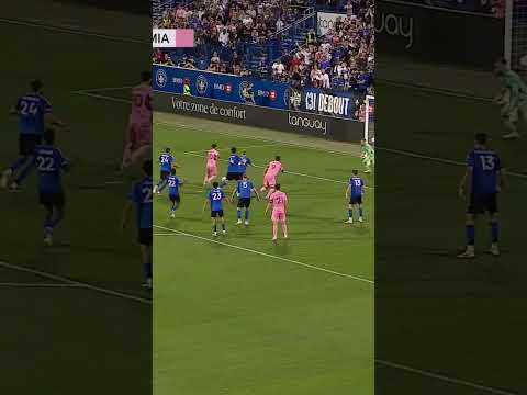GOAT 🐐 golazo 🔥 Barcelona Messi Inter Miami هدف ميسي برشلونه إنتر ميامي اعجازي لا يقارن