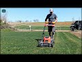 Mow before germination on overseed  spring lawn work  finally some rain