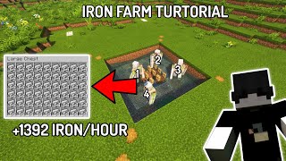 CÁCH LÀM MÁY FARM SẮT CỰC ĐƠN GIẢN VỚI HIỆU SUẤT CAO TRONG MINECRAFT!!! (Minecraft 1.19 - 1.20)