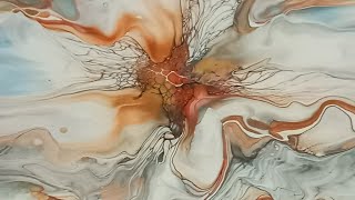 Must See This Deconstructed Bloom Contemporary Art Fluid Acrylics