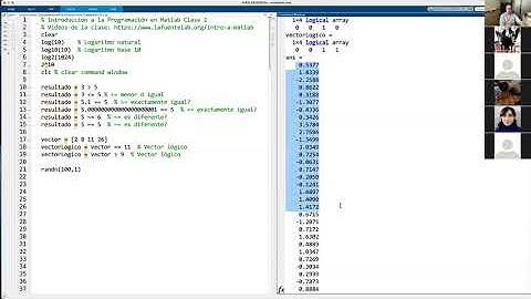 Introducción a la Programación en Matlab 2021 (Clase 2)