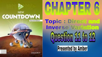 Countdown Mathematics 2nd Edition  || Grade 7th || Part:3  Chapter  6  || Exercise 6 .