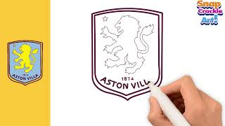 How To Draw Aston Villa FC Logo Step By Step
