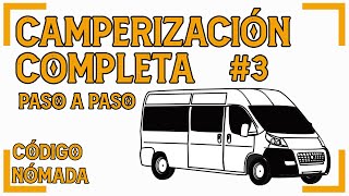 CÓMO CAMPERIZAR UNA FURGONETA PASO A PASO #3 | PLACA SOLAR,  TECHO,  AGUA,  MOBILIARIO POSTERIOR