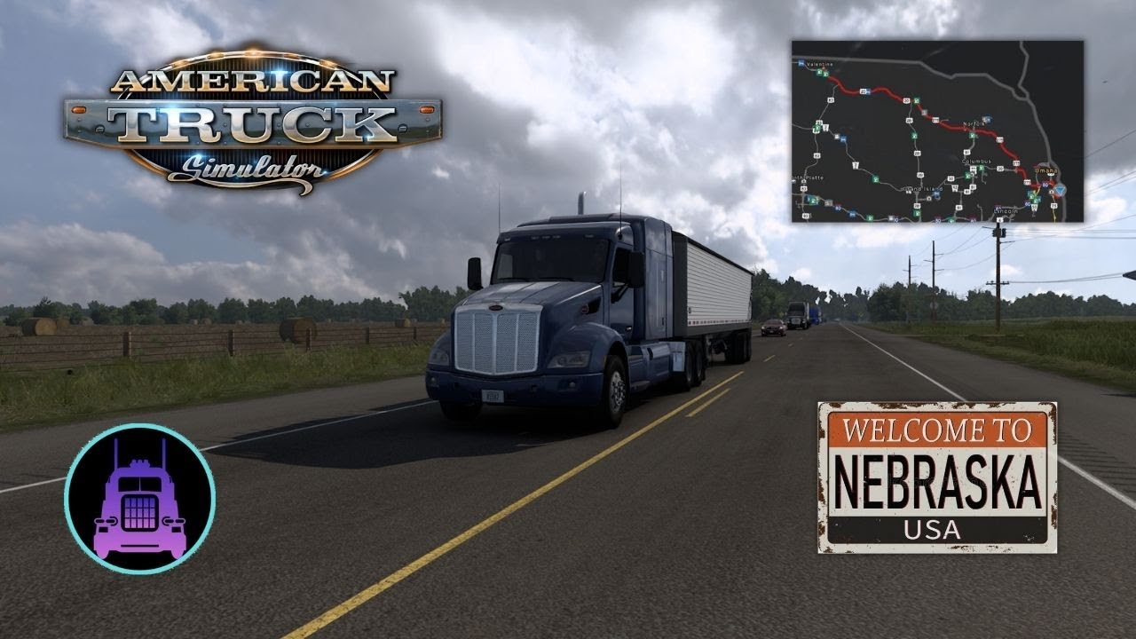 Soybean Transport - 321 Miles Through Nebraska | American Truck Simulator - Ep.4