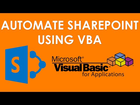 SharePoint Automation using VBA