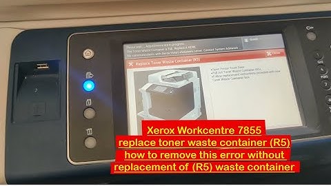 How to Clear Xerox R5 Waste Toner Container Error || Xerox 7855 || #youtube #viral #Hamzacopiertech