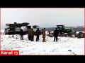 Russians trying to save their Pantsyr-S1 anti-aircraft missile complex frozen in mud in Ukraine