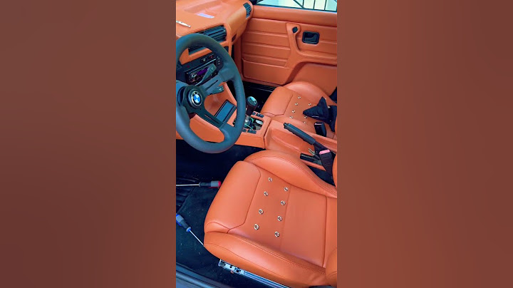 Custom interior for the E30