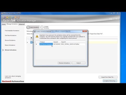Rehosting FactoryTalk Activations