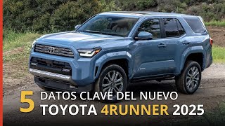 Toyota 4Runner 2025 5 Datos Clave