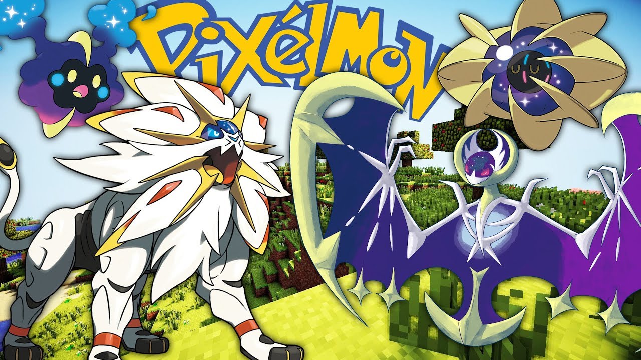 PIXELMON I CAUGHT A LEGENDARY SHINY COSMOG AND EVOLVED INTO LUNALA AND  OTHER ONE INTO SOLGALEO ! 