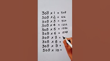 Write the Table of 308 in 17 second only..#maths #mathshack #mathstricks ‎@study_care0 
