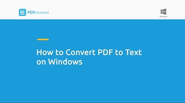How to Convert PDF to Text on Windows