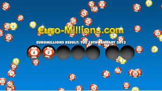 Euromillions Results 10th January 2012