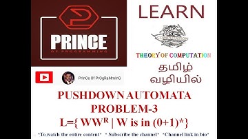 L={WW^R | W IS IN (0+1)*} - DESIGN A PUSHDOWN AUTOMATA  - THEORY OF COMPUTATION