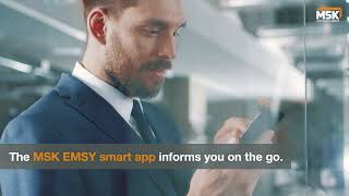 Mobile status monitoring with MSK EMSY smart app screenshot 1