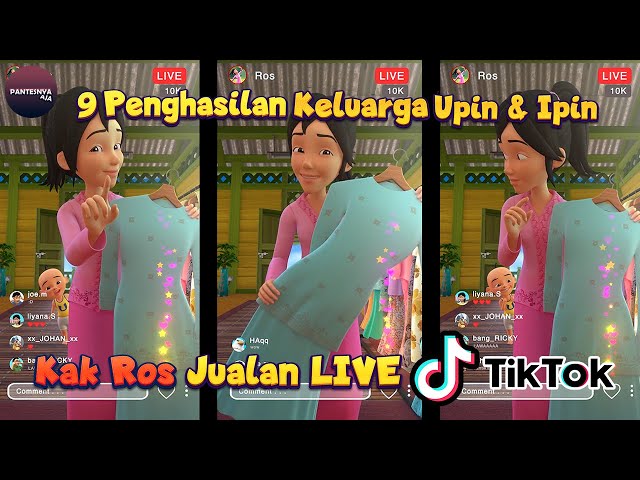 Kak Ros Live TikTok - 9 Penghasilan Keluarga Upin & Ipin class=