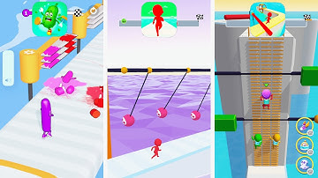 Wacky Run vs Fun Run3D vs Fun Race 3D- 3in1 | Android IOS Gameplay