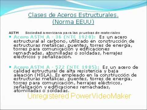 Tipos de acero estructural