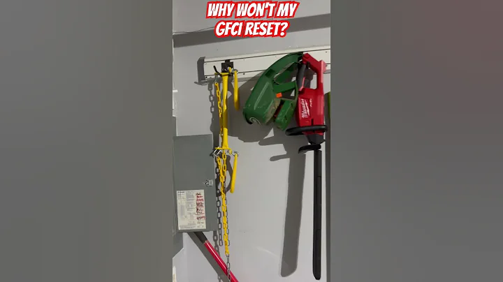 GFCI won’t reset? This could be why! #homeinspection #realestate #construction