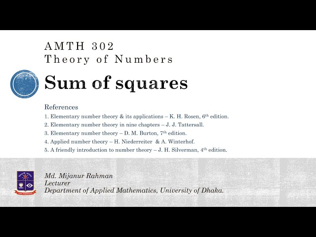 What's so interesting about squared numbers? Lagrange's Four Square Theorem  