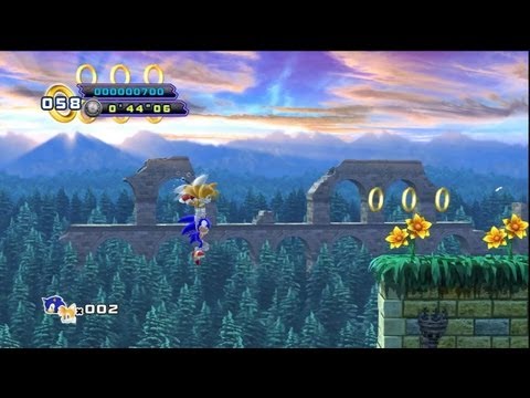 Sonic 4 Episode 2 - Part 1 - Sylvania Castle all Acts and 1st Boss!