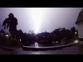 Crazy Lightning Strike Lights Up Street