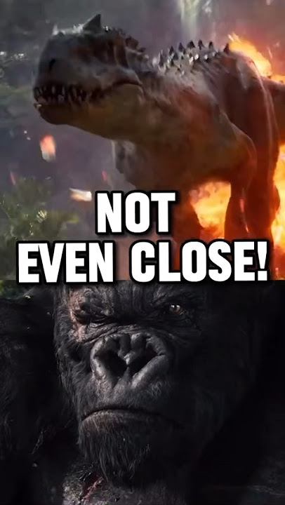 Why King Kong VS Indominus Rex ISN’T CLOSE! #dinosaur #gorilla #vs #battle #jurassicworld #dino