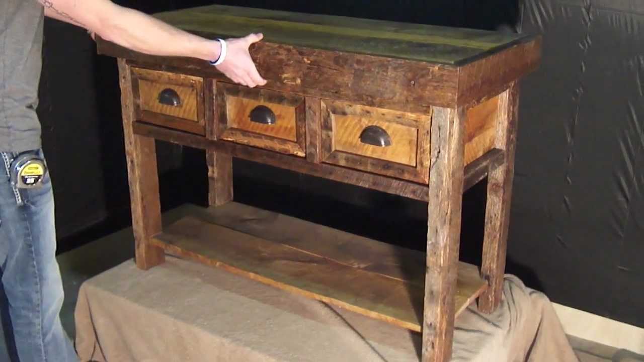SOFA TABLE WITH GUN CONCEALMENT YouTube