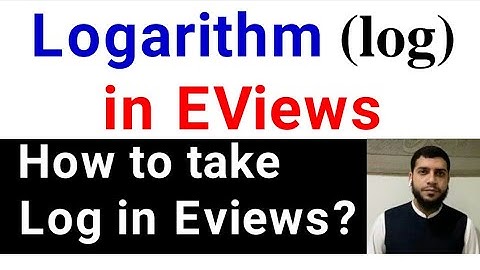 #12 Logarithm in EViews | How to take the log of a Variable in EViews | Log in Eviews in Urdu/Hindi