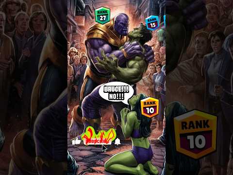 HULK vs THANOS 💥 STREET FIGHT Match 💥 #avengers #brawlstars #marvel #venom #spiderman #venom