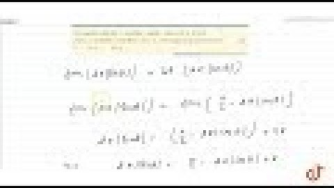 JEE MAINS 2018 JEE MAINS 2018 Let `tan(2pi|sintheta|)=cot(2pi|costheta|)` , where `theta in  R` ...