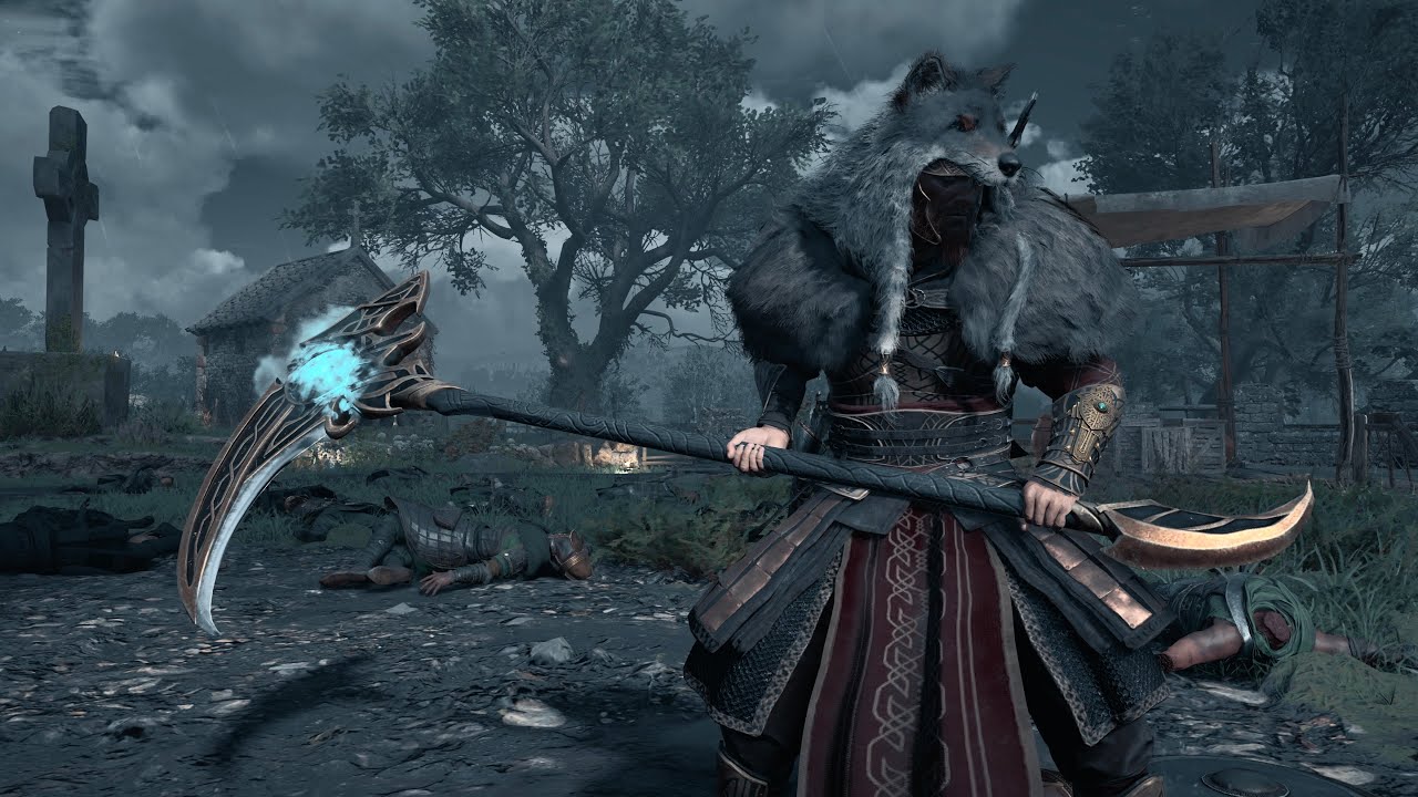 Assassin’s Creed Valhalla Werewolf armor Moon’s Cut scythe YouTube