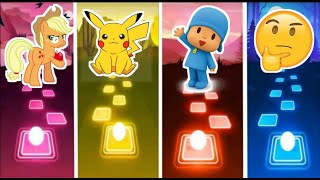 My little pony 🆚 pocoyo 🆚 Pikachu 🆚 smile ♦who is best?