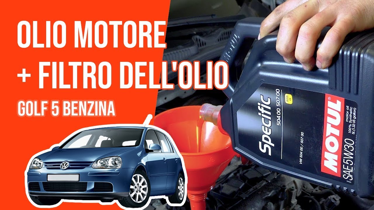 Cambio olio motore e filtro dell'olio GOLF 5 1.4 16V🛢 - YouTube