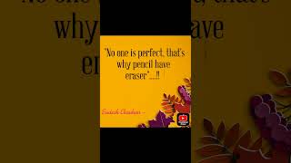 No one is perfect 💯 # thought of the day 💭 # learning 👍