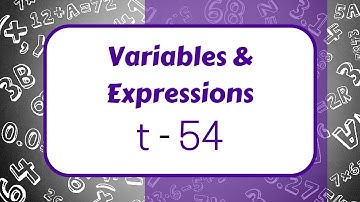 Variables and Expression