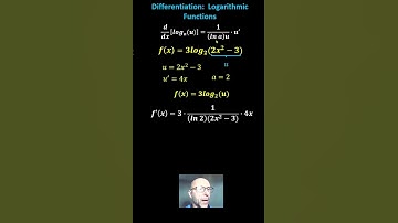 Differentiation of an Logarithmic Function  (Not Base e) with the Chain Rule #derivatives
