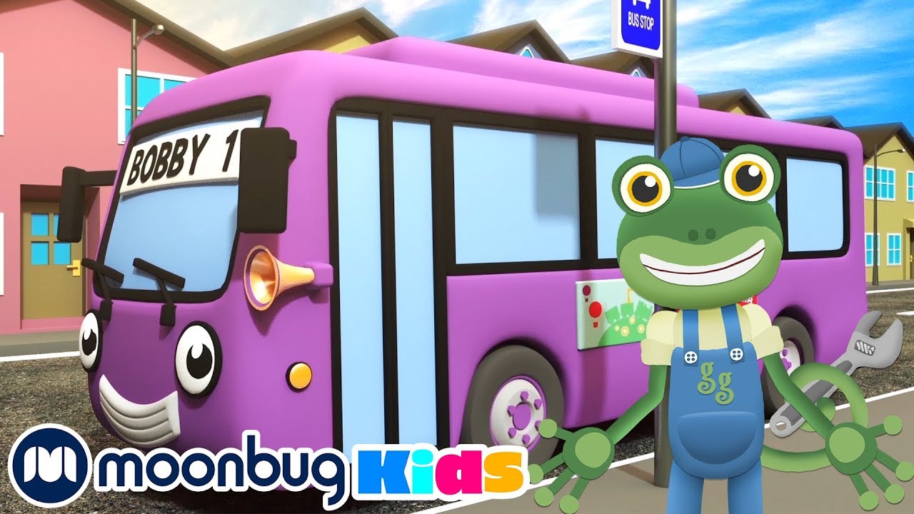 Wheels On The Bus | Gecko | Moonbug Kids