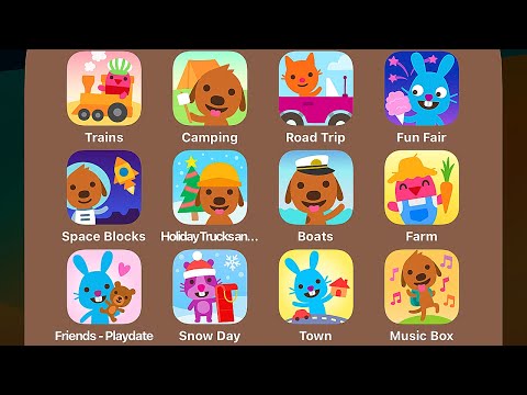 Sago Mini,Trains,Sago Mini,Camping,Road Trip,Fun Fair,Space Blocks,Holiday: Trucks and Diggers - YouTube