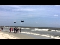 Military helicopters at Tybee