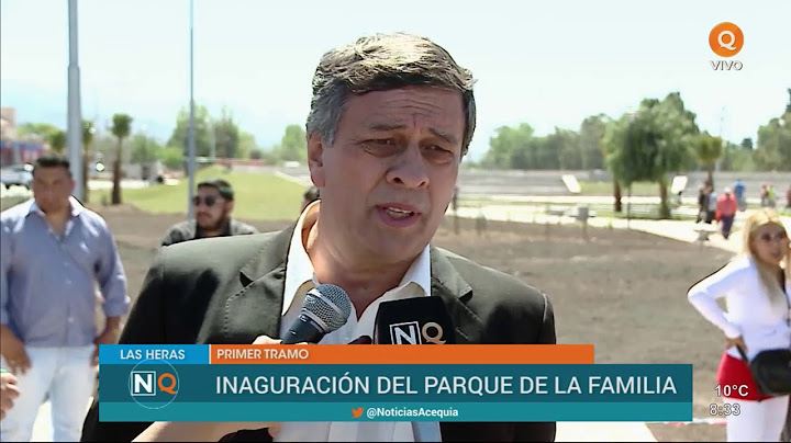 Las Heras: se inauguró el primer tramo del Parque de la Familia
