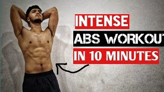 BEST ABS workout at home | SIX PACK Workout for beginner | 10 min FOLLOW ALONG!