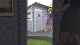 TIMELAPSE Backyard Sauna Build
